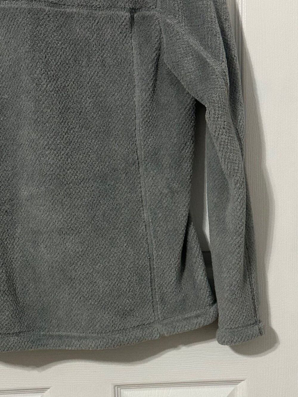 Patagonia Retool Pullover Fleece, Grey with Cream accents, Size Small - Picture 7 of 7